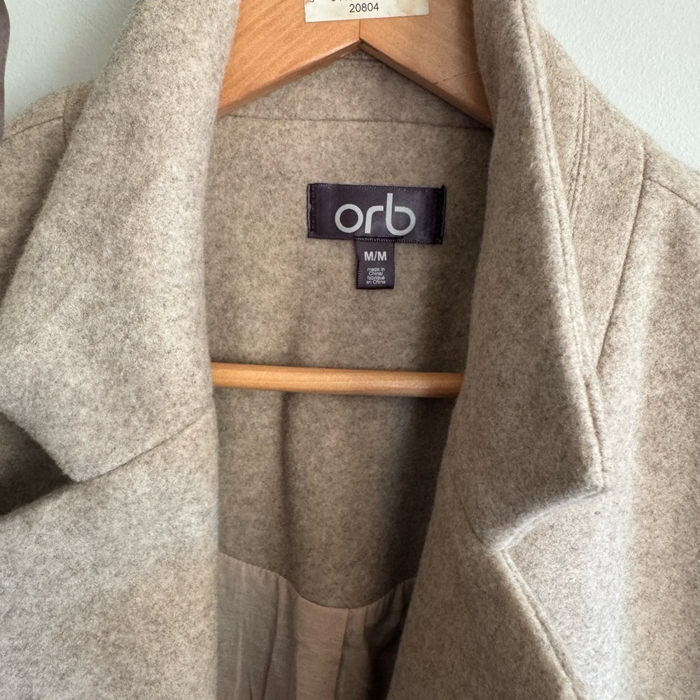 Orb polyester Tan Trench Coat - Picture 3 of 5